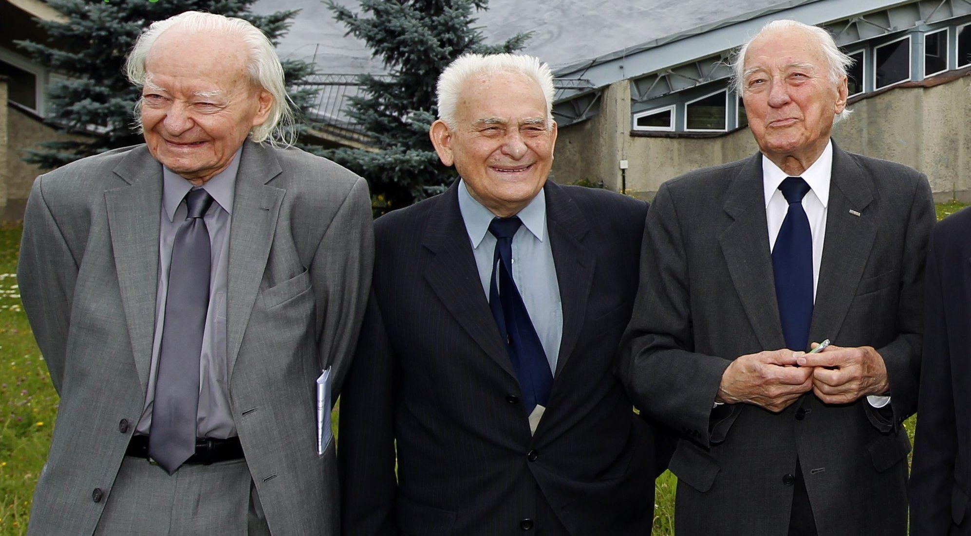 Wielki tercet: Aleksander Franta, Jerzy Gottfried i Henryk Buszko.