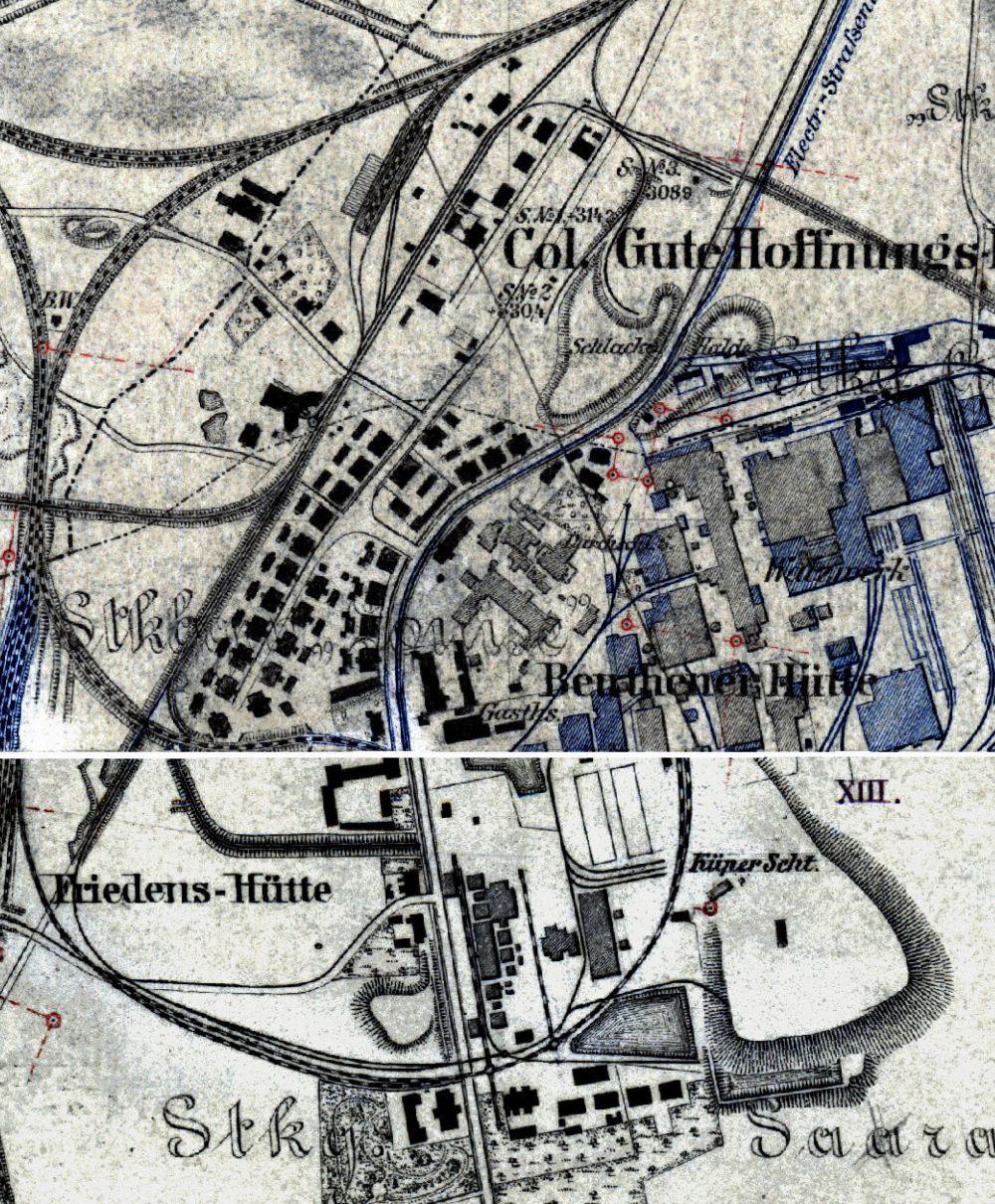 Kaufhaus osiedle mapa XIX wiek orsip