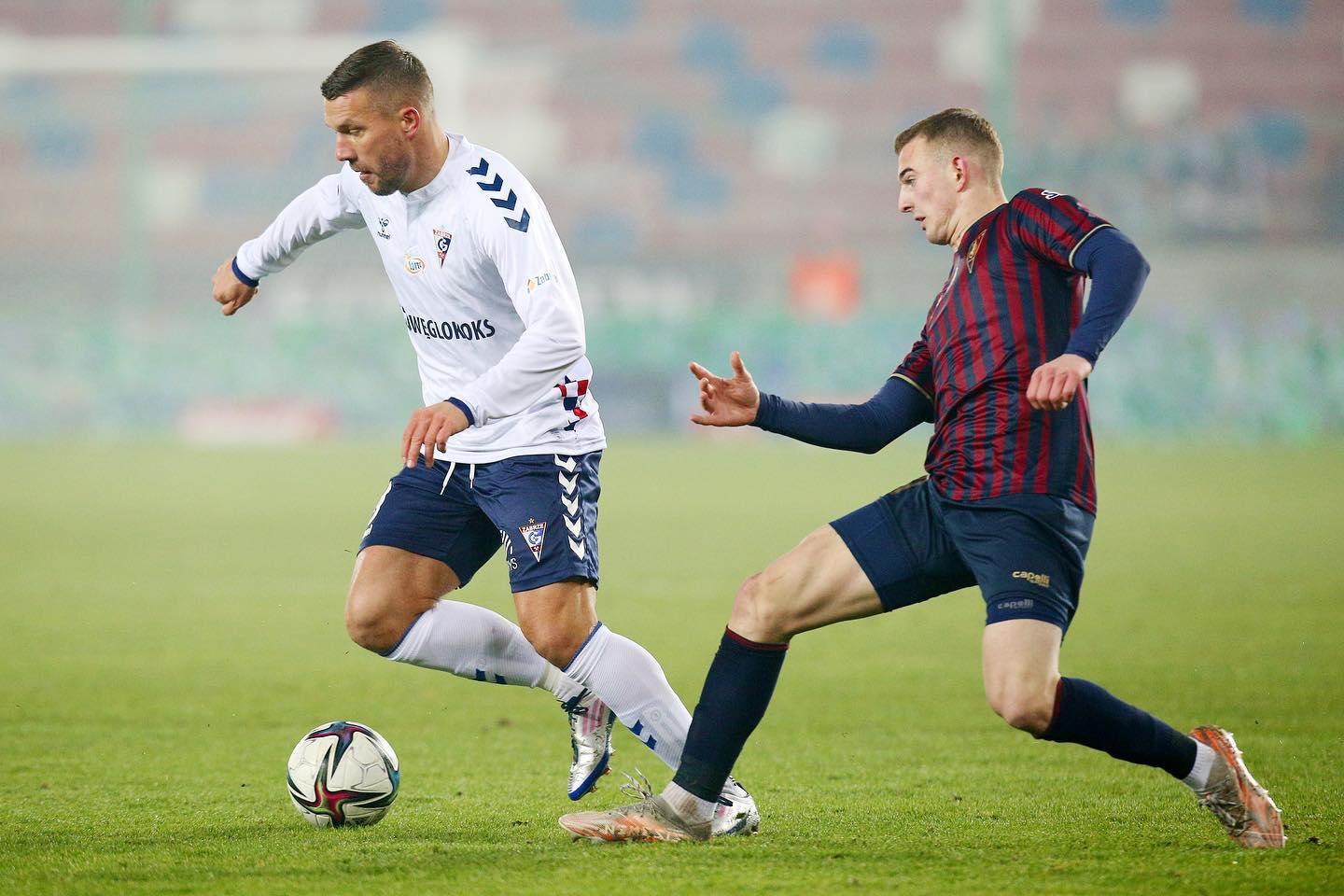 Lukas Podolski w barwach Górnika.