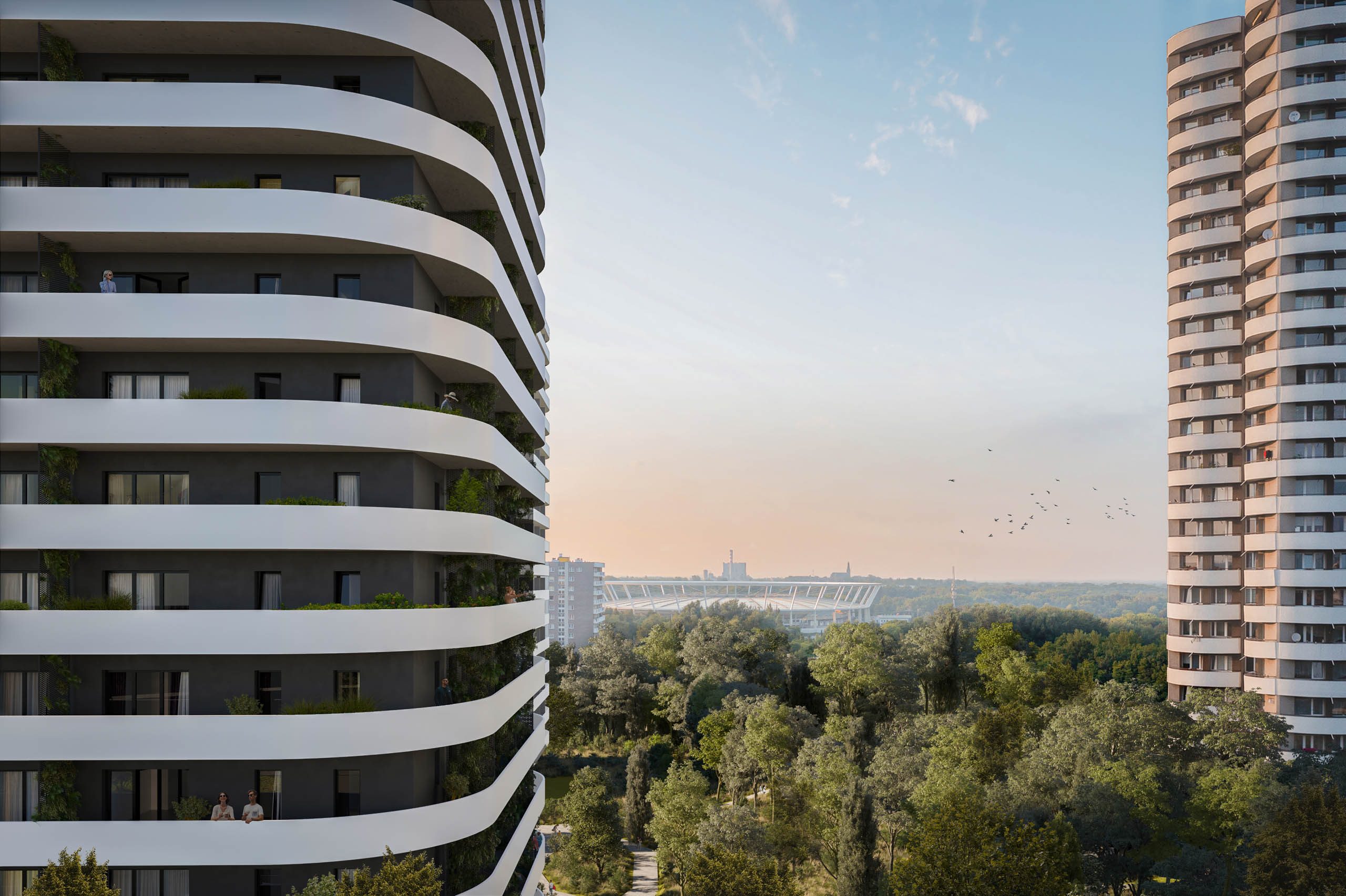 Nowe bloki na Tysiącleciu, wizualizacje