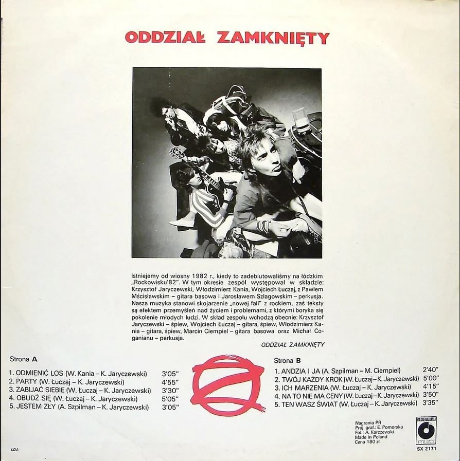 Debiutancki album Oddziału Zamkniętego. Z 