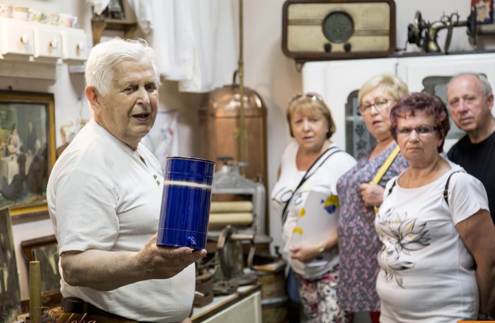 Piotr Mankiewicz w Muzeum Chleba.