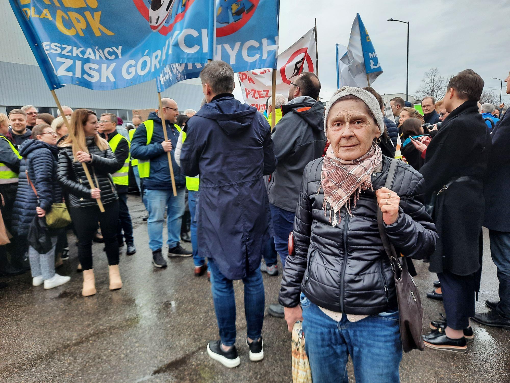 Protest w Mikołowie przeciwko CPK