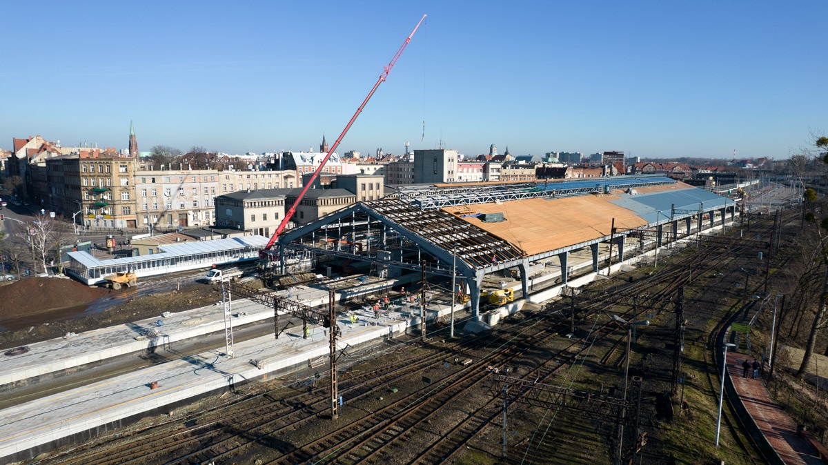 Budowa nowych peronów i przebudowa hali peronowej w Bytomiu