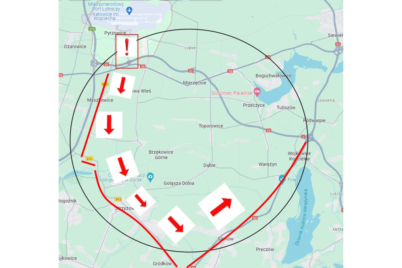 Pyrzowice strajk rolnicy 2