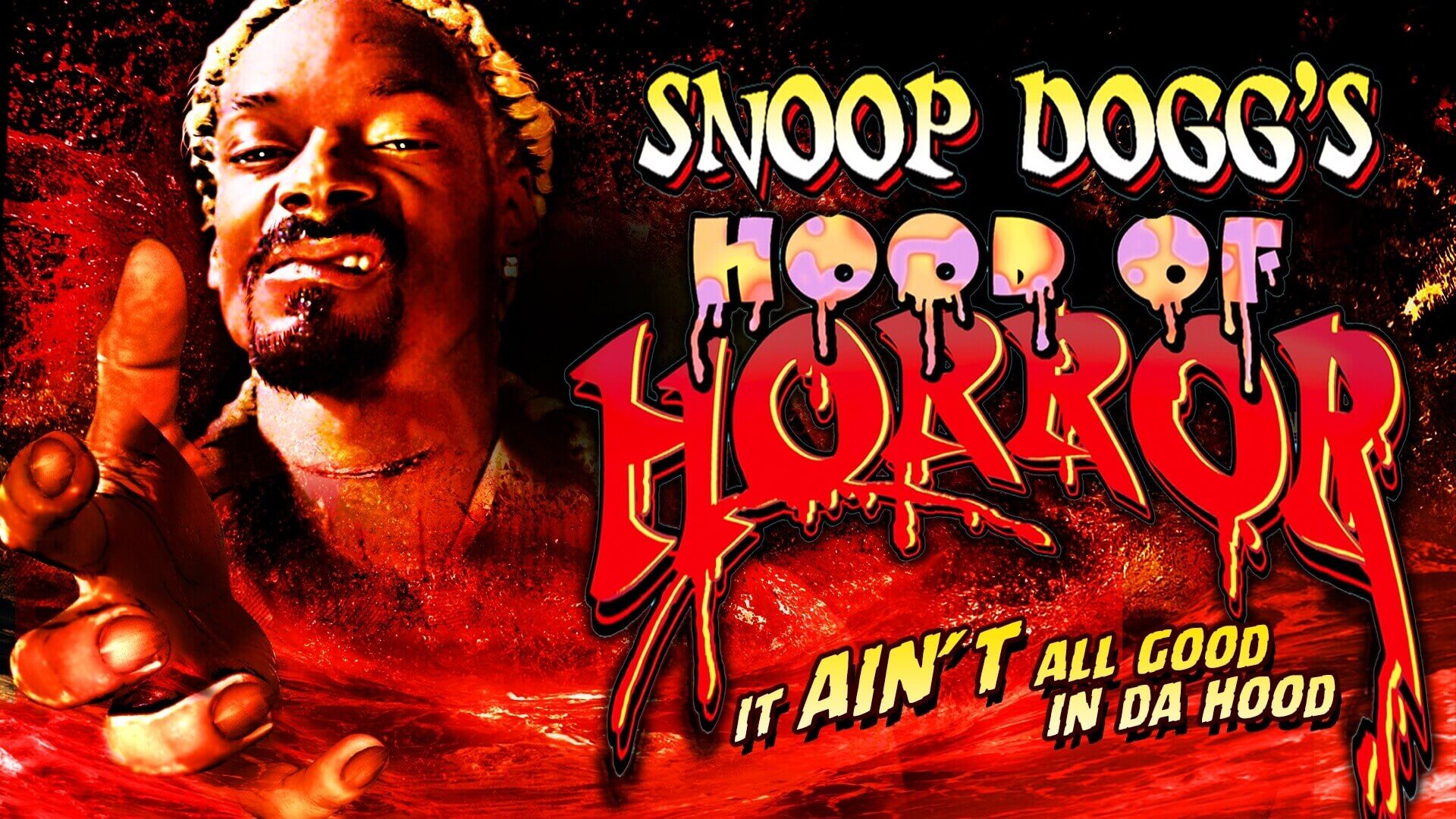 Plakat "Hood of Horror". A na nim Snoop Dogg.