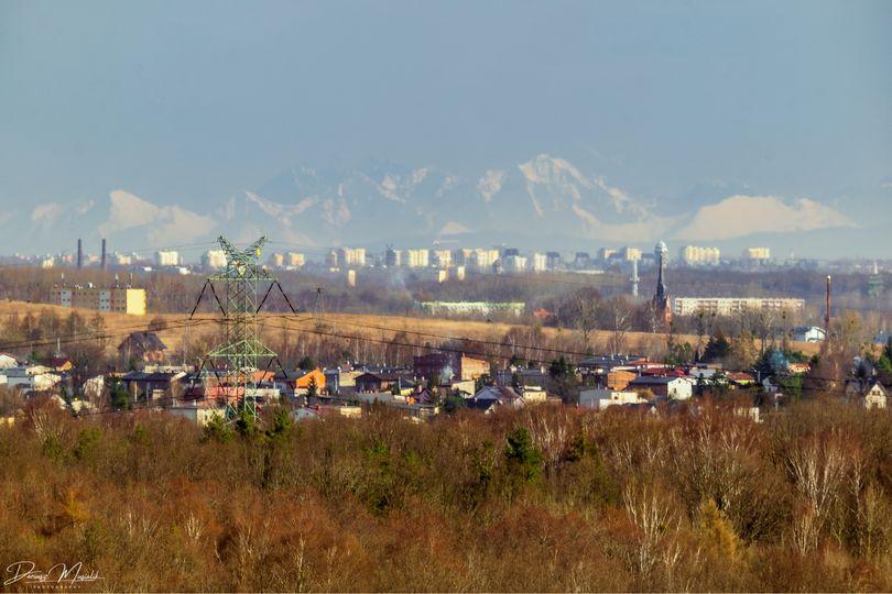 Tatry widziane z Winnej Góry w Piekarach Śląskich