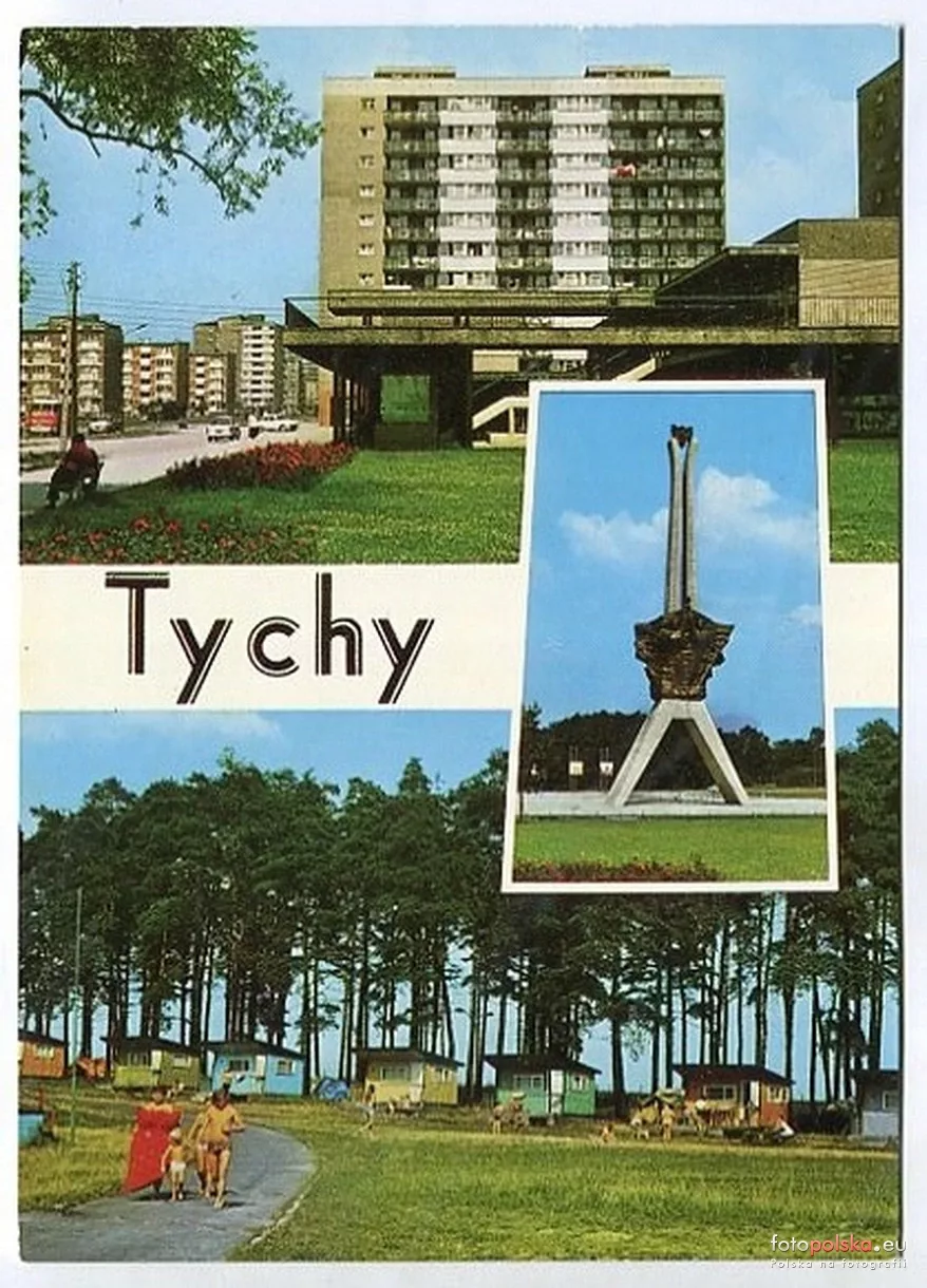 Tychy - pocztówka z lat 89.