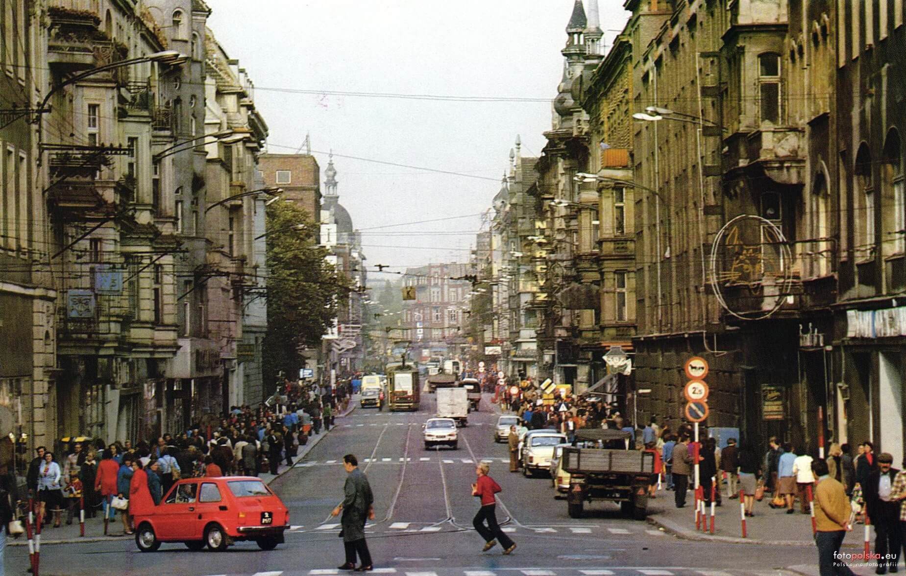 Ulica Zwycięstwa lata 70.