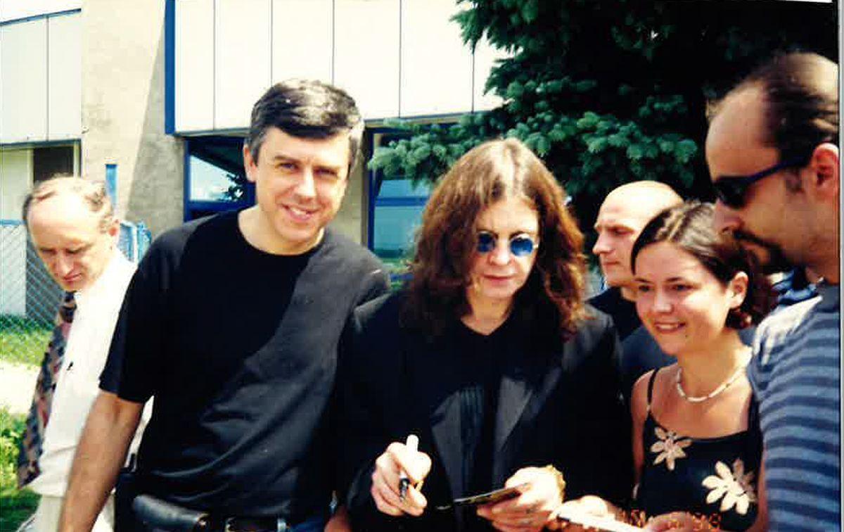 Wojciech Zamorski i Ozzy Osbourne.