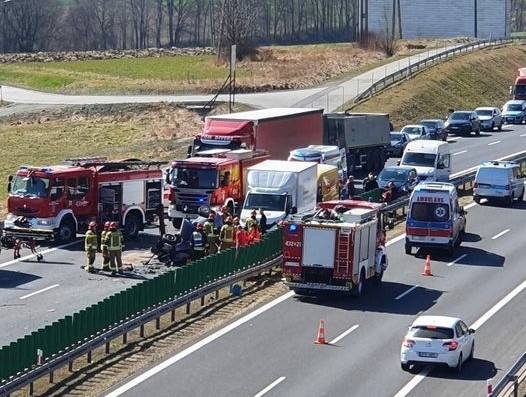 Wypadek ogrodzona s52 powiat cieszyński