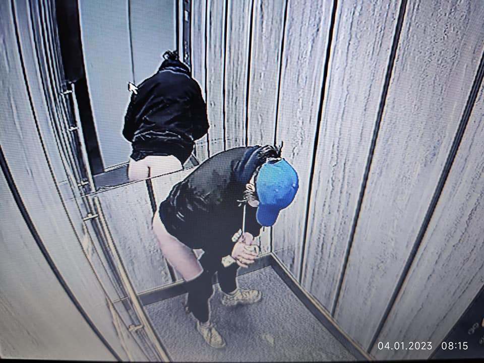 Wypróżniła się w windzie