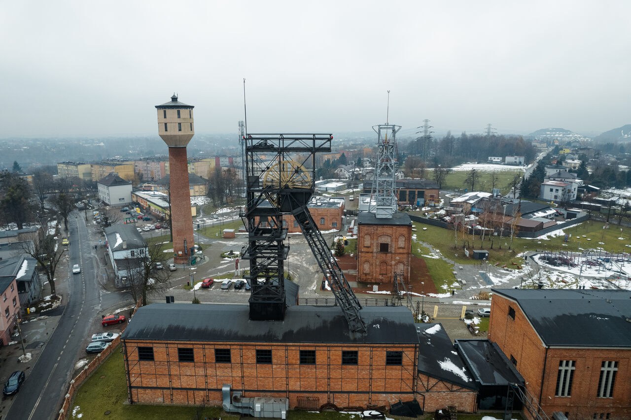 Zrewitalizowana, zabytkowa kopalnia Ignacy w Rybniku.