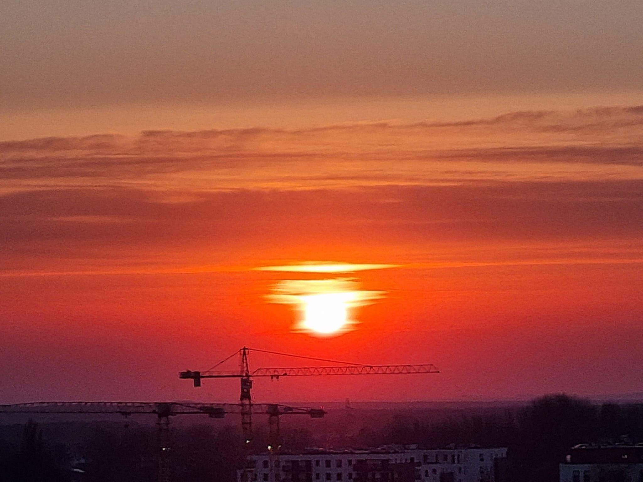 Zachód słońca nad Śląskiem