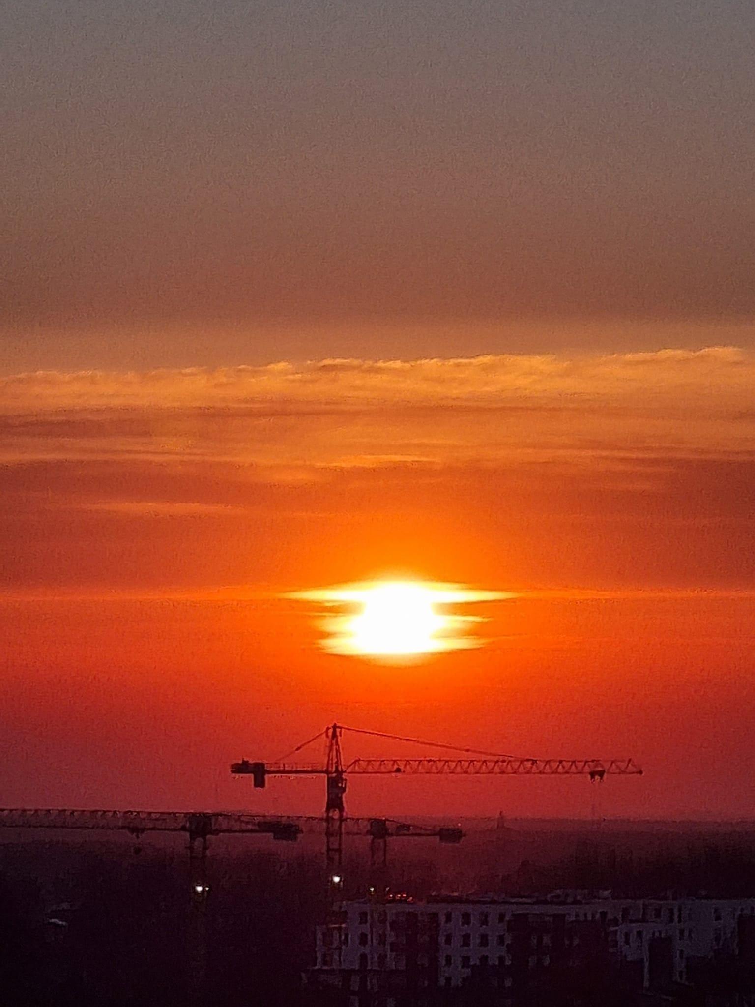 Zachód słońca nad Śląskiem