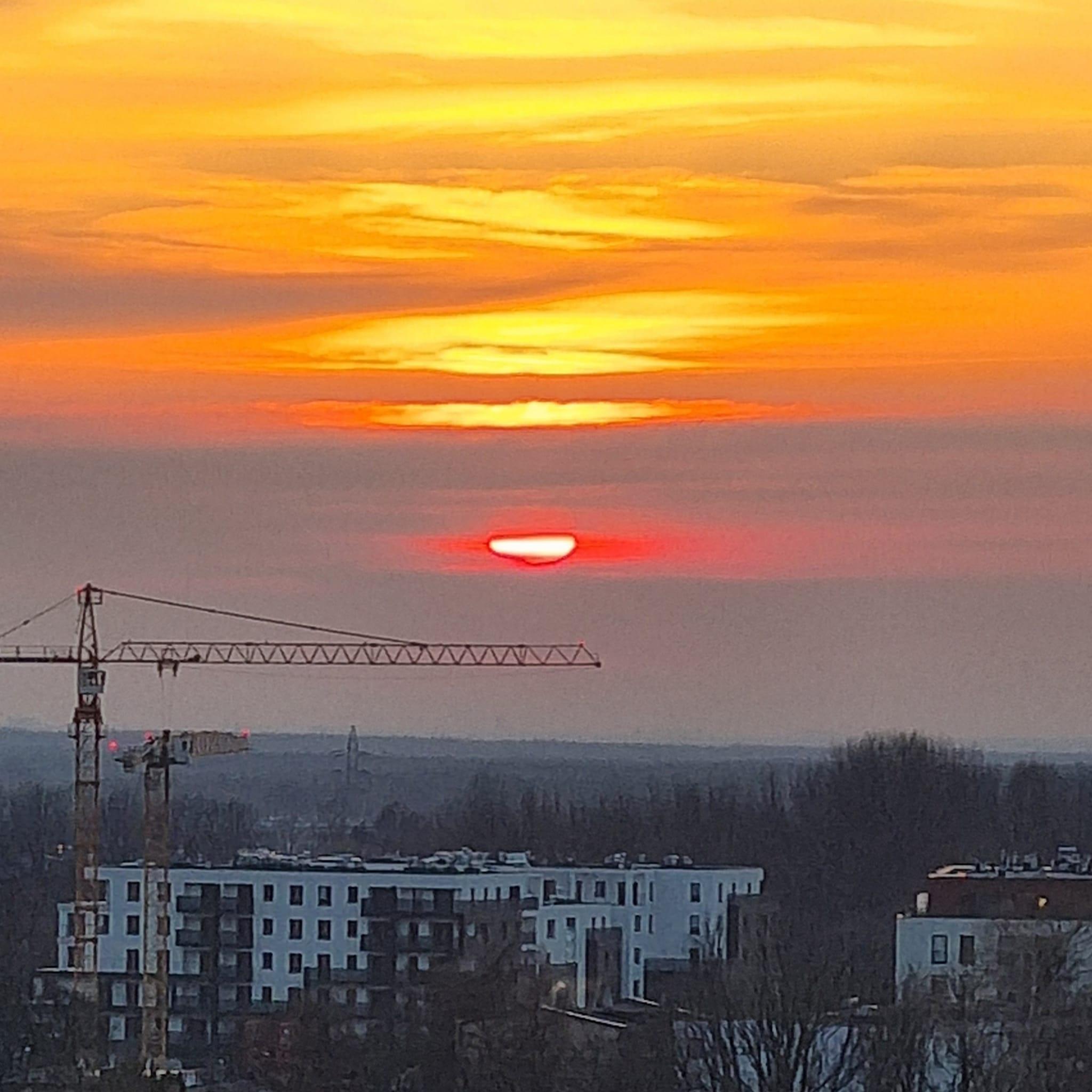 Zachód słońca nad Śląskiem