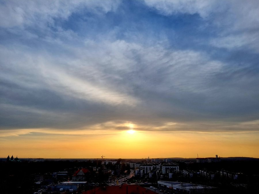 Zachód słońca nad Śląskiem