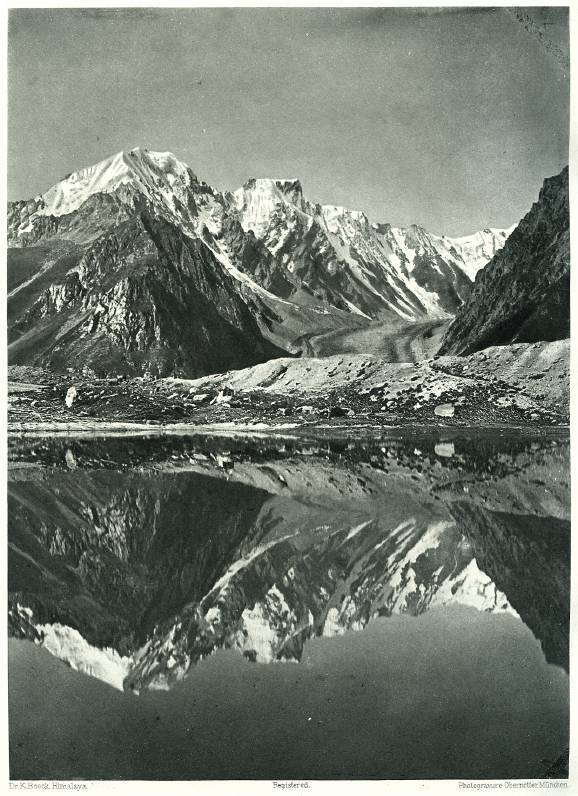 Jezioro przy lodowcu Milam Kumaon