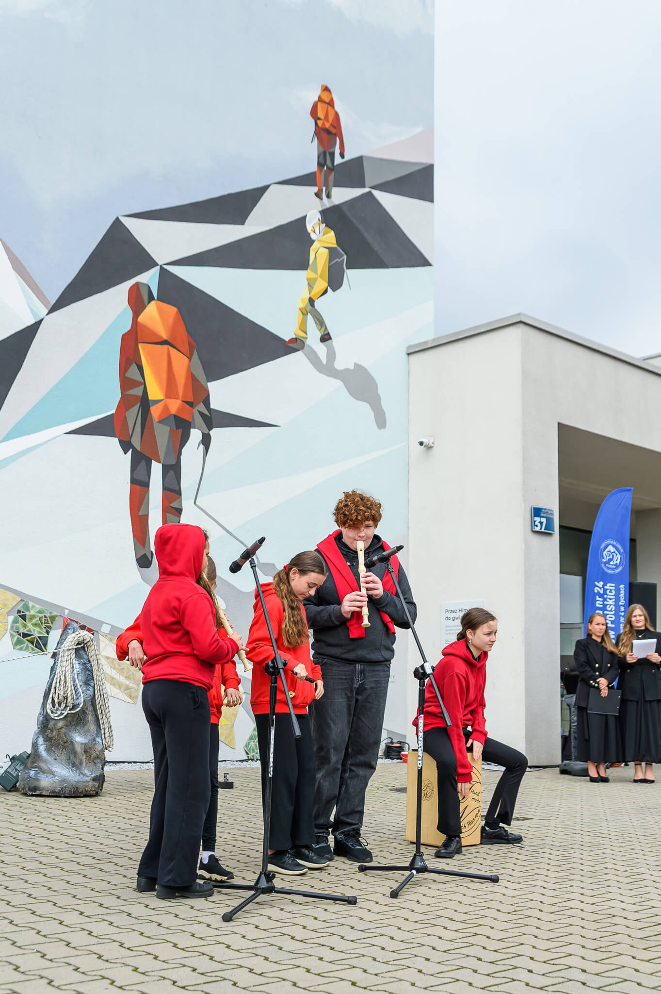 Otwarcie muralu himalaistów polskich