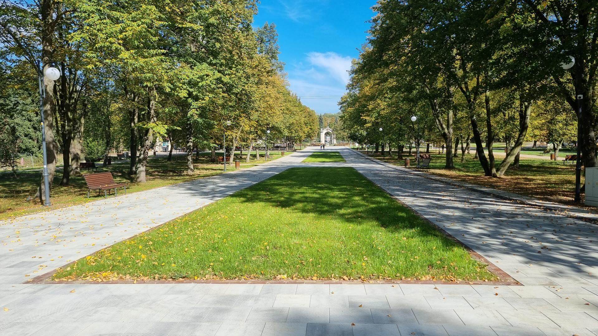 Aleja Żyrafy w Parku Śląskim po modernizacji