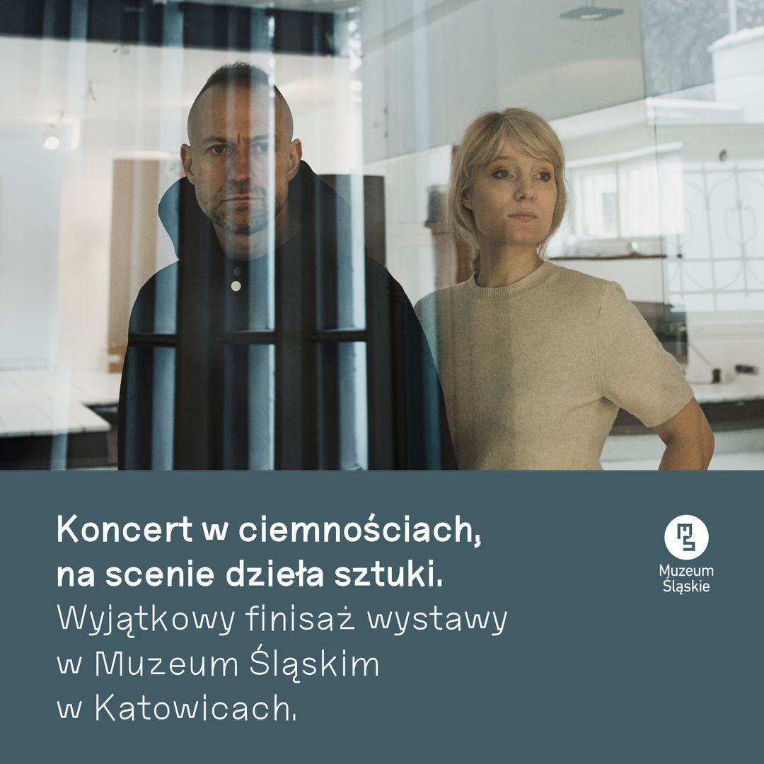 Anna Karpowicz i Dominik Strycharski. Koncert w Muzeum Śląskim w Katowicach. Plakat