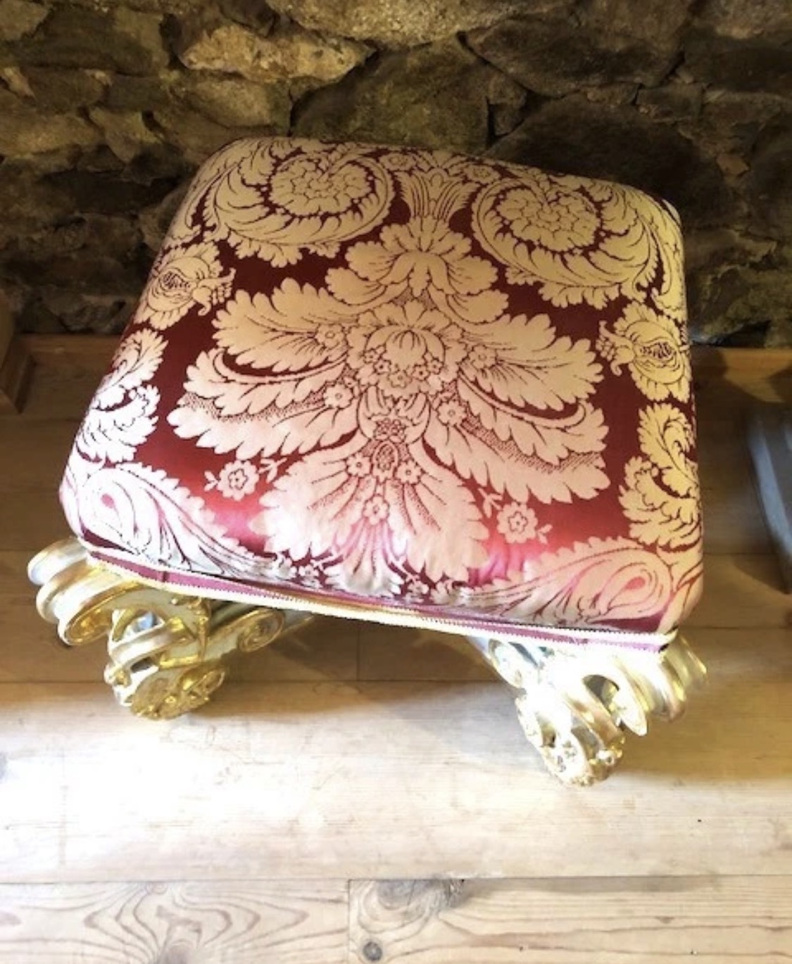 Barokowy taboret Ksiaz zamek 2