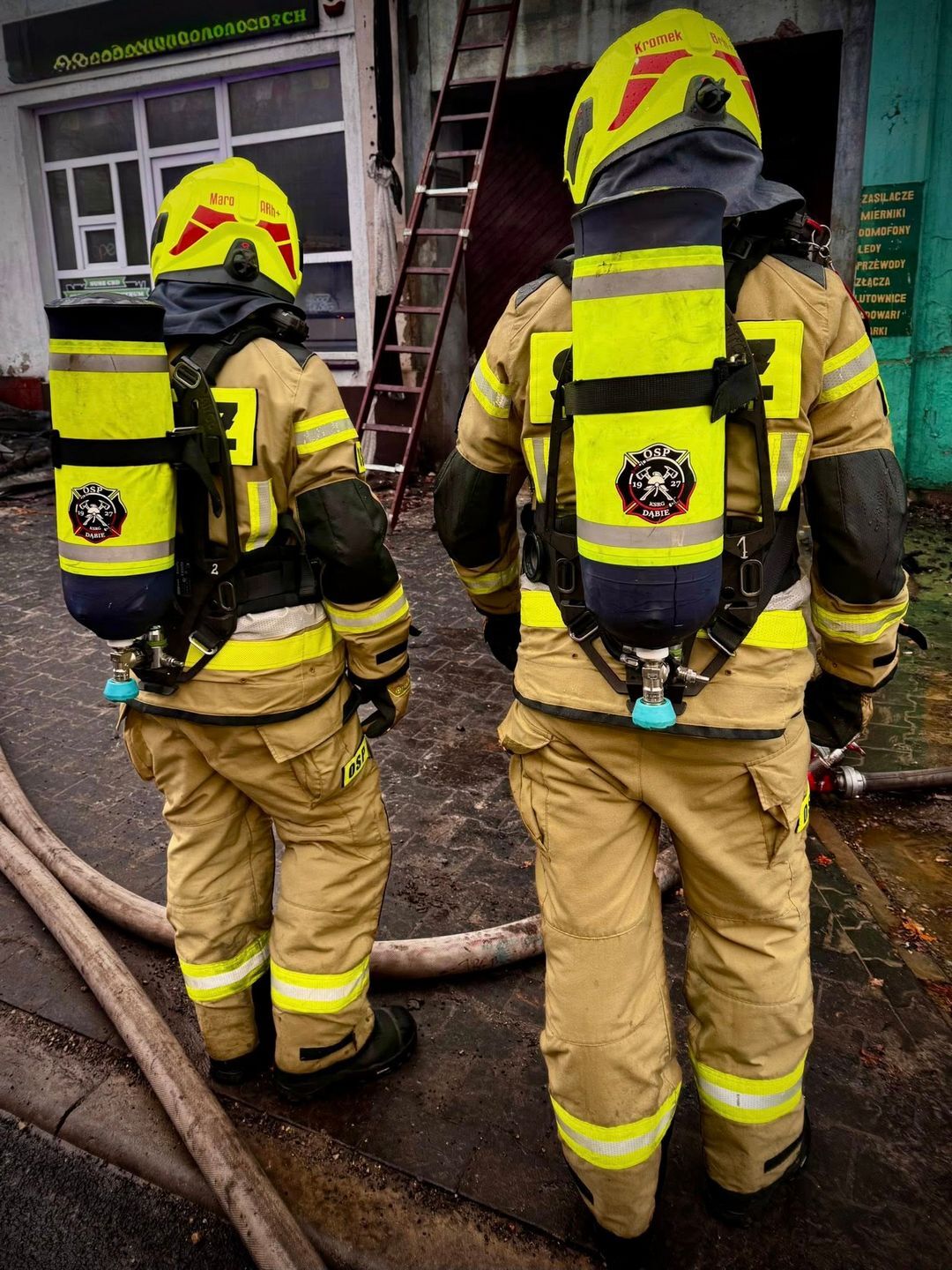 Będzin. Aleja Hugona Kołłątaja 14. Pożar. 7 grudnia 2025.