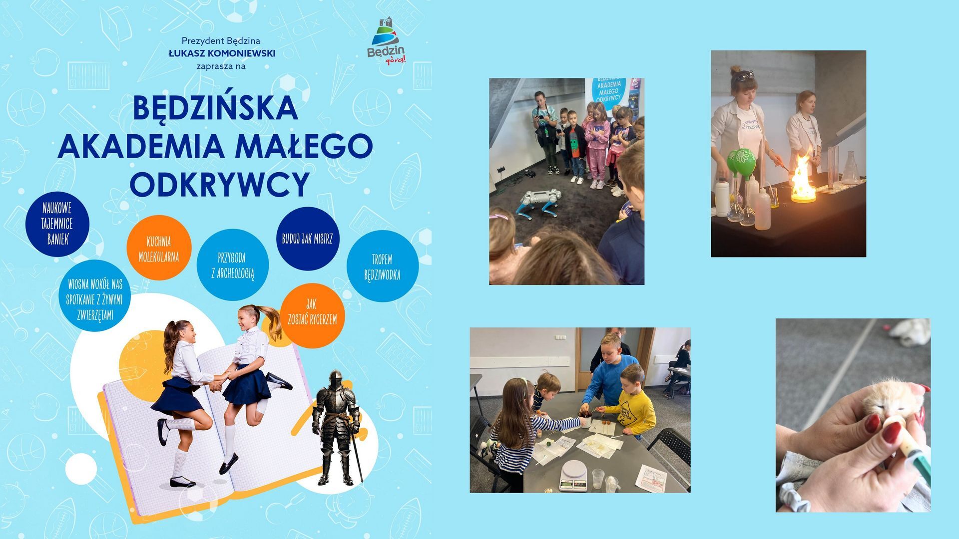 BAMO – Będzińska Akademia Małego Odkrywcy. Zaproszenie na semestr letni 2025.