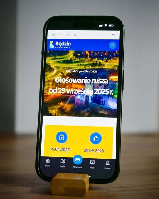 Będzin. Budżet Obywatelski. Aplikacja.