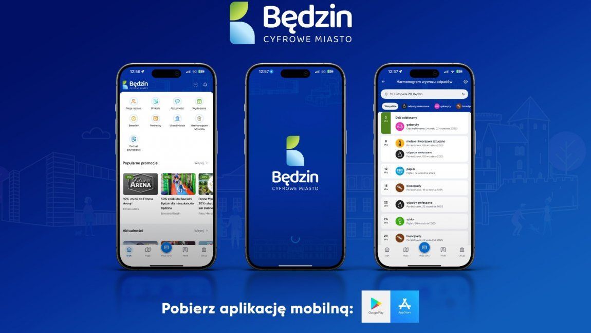 Będzin. Cyfrowe Miasto. Plakat. 2025.