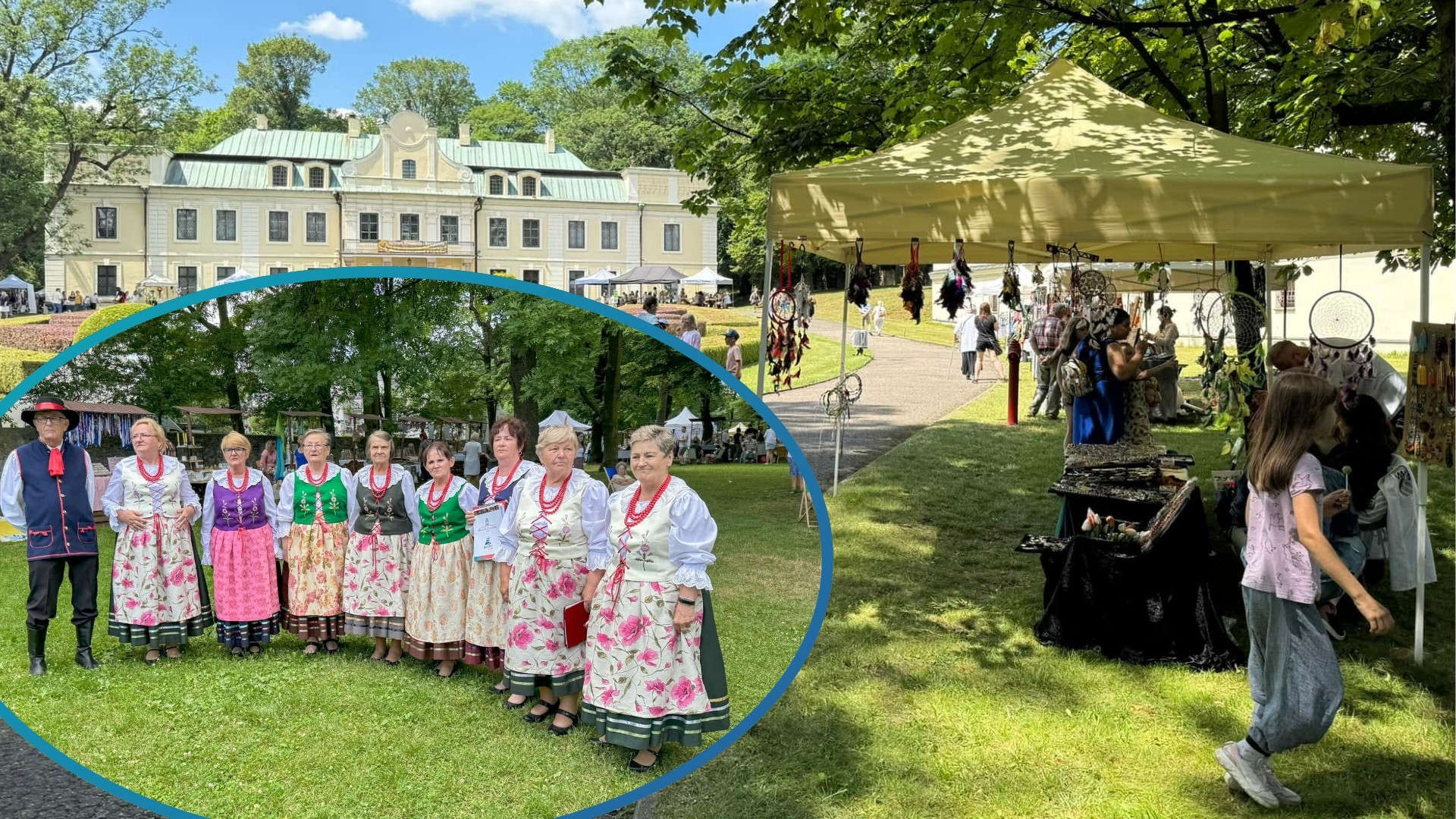 Będzin-Gzichów. Jarmark Rzemiosła I Rękodzieła w parku przy pałacu Mieroszewskich