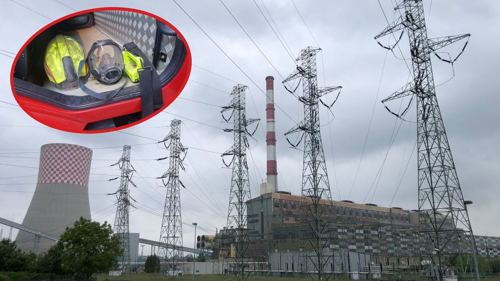 Będzin-Łagisza. Nocny pożar w Elektrowni »Łagisza«. Ilustracja poglądowa. 19 października 2026