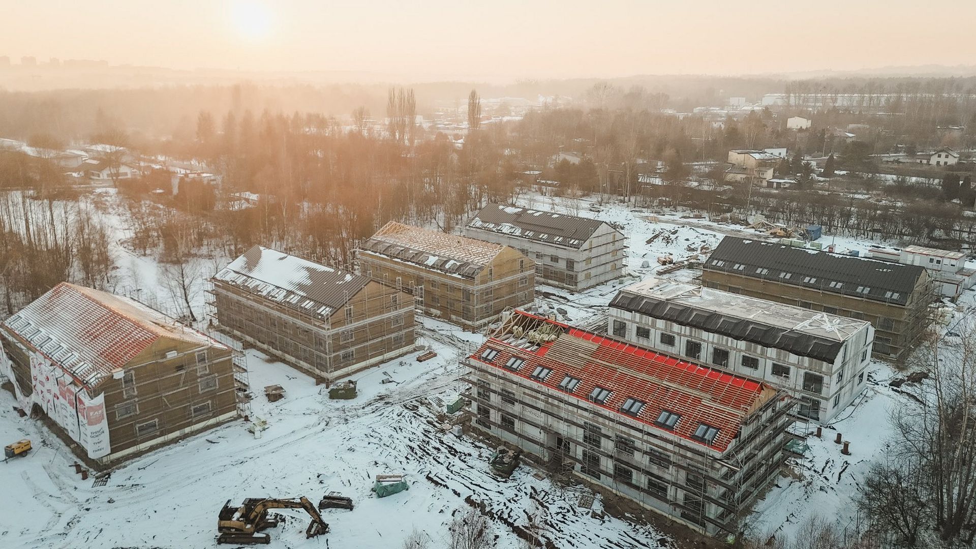 Będzin-Łagisza. Osiedle SIM »Zagłębie« przy ulicy Odkrywkowej. 3 lutego 2026