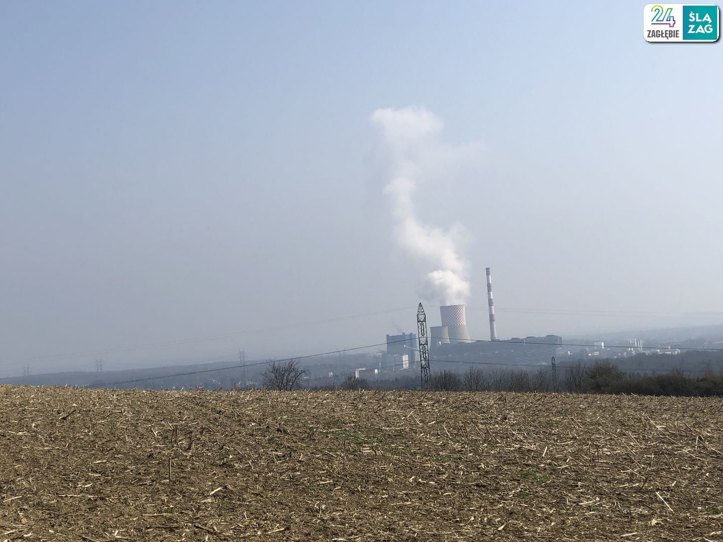 Będzin-Grodziec. Widok z Góry Św. Doroty na Łagiszę. 30 marca 2025.