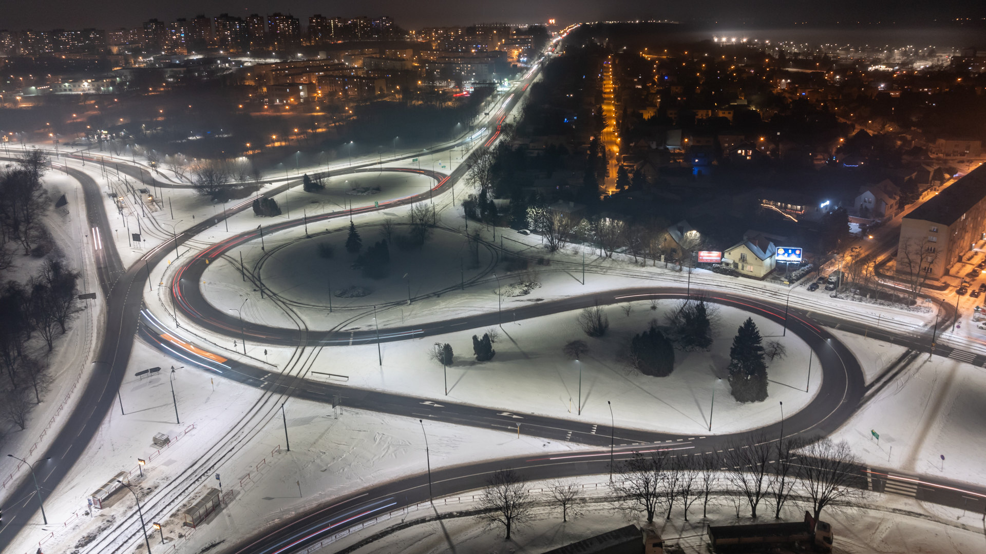 Będzin. „Nerka” widziana z góry. 10 stycznia 2024.
