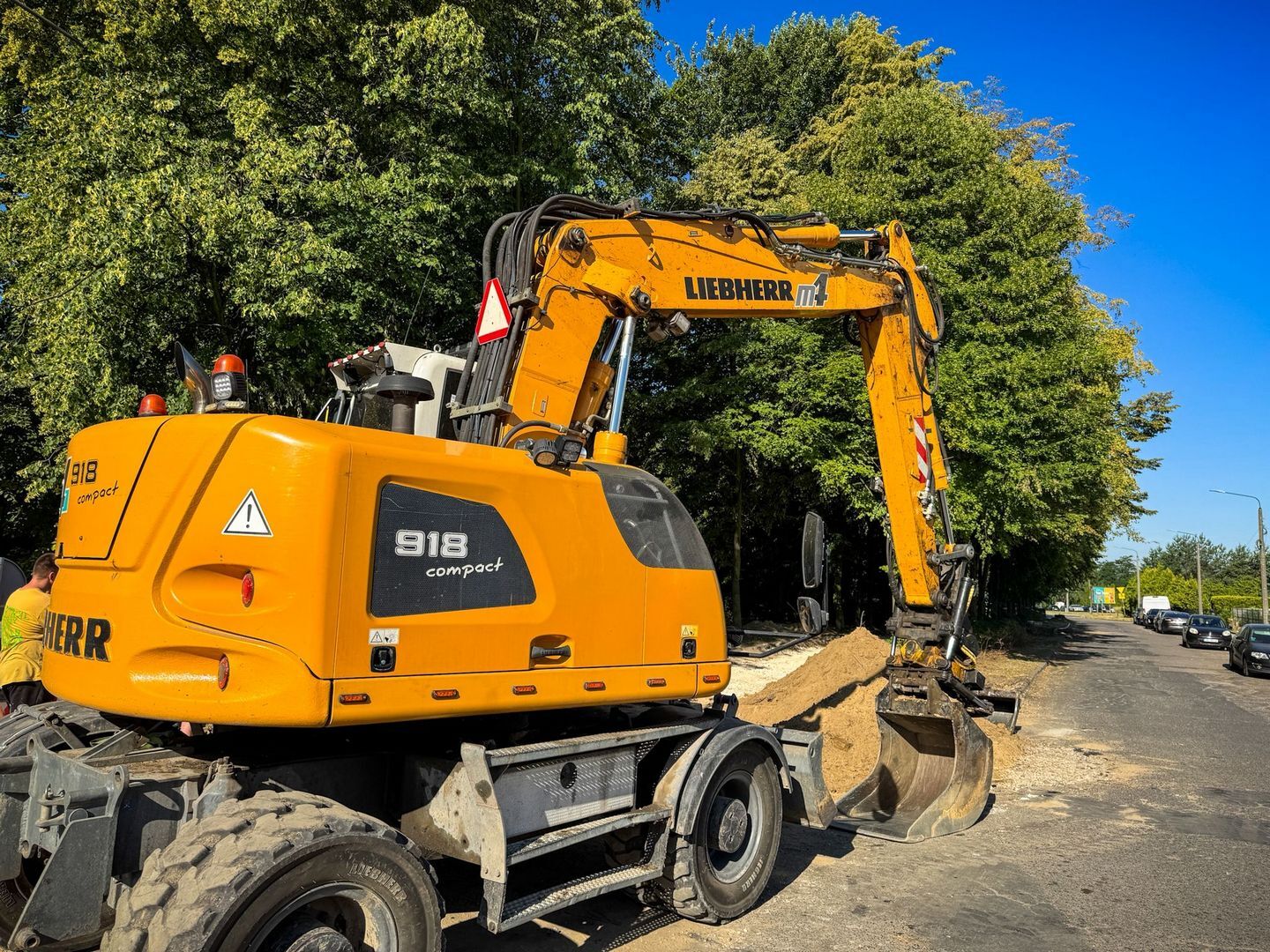 Będzin. Osiedle Zamkowe, ulica Rzeszowska. Przebudowa.