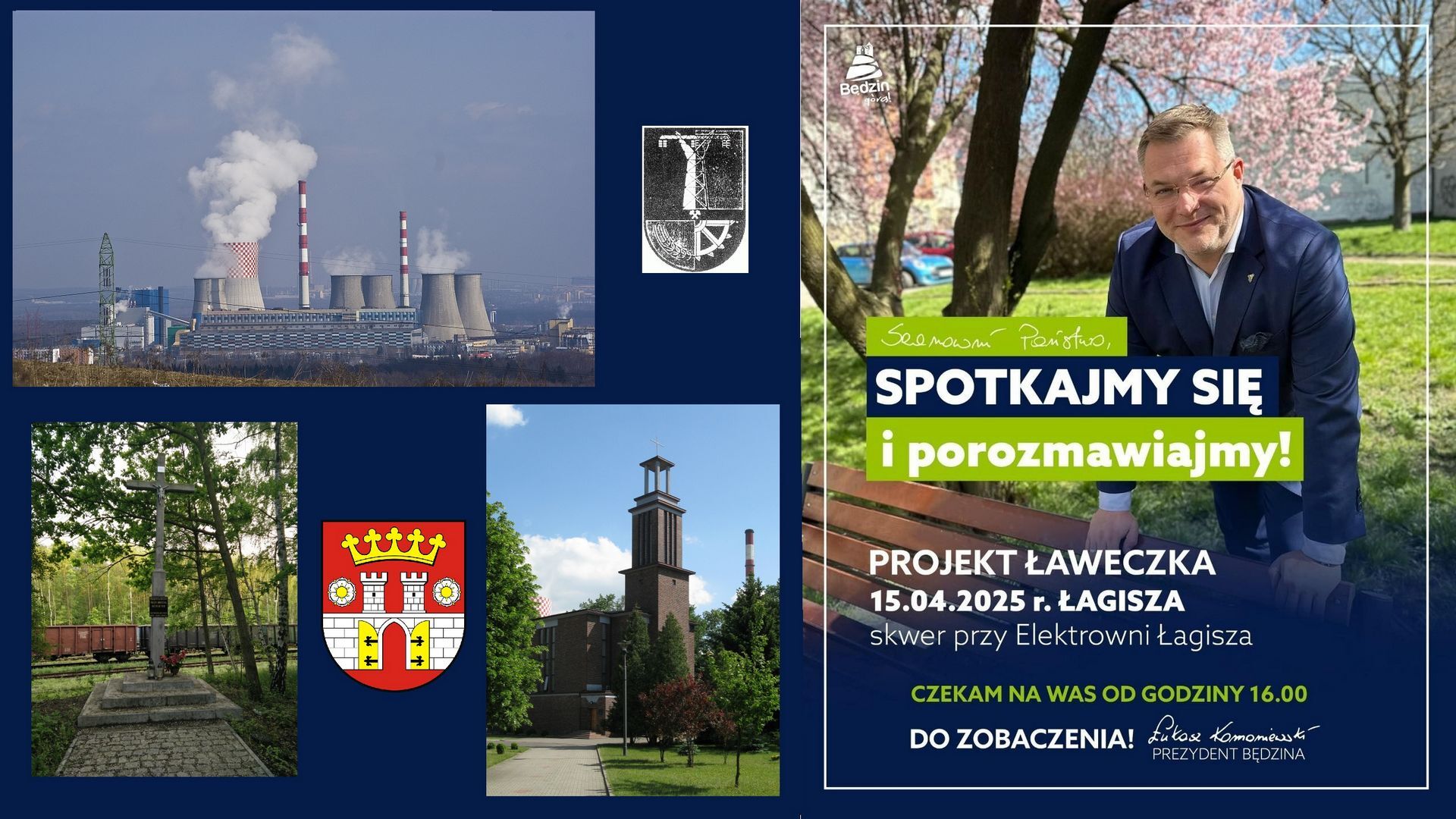 Będzin. Projekt Ławeczka. Zapowiedź. Kwiecień 2025.