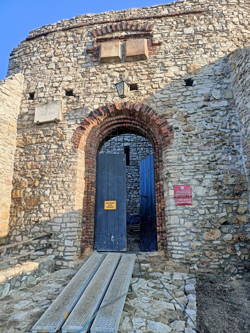 Zamek w Będzinie. Remont. Grudzień 2025.