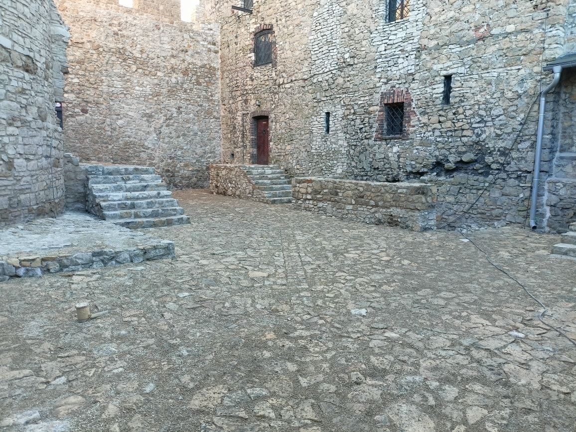 Zamek w Będzinie. Remont. Grudzień 2025.