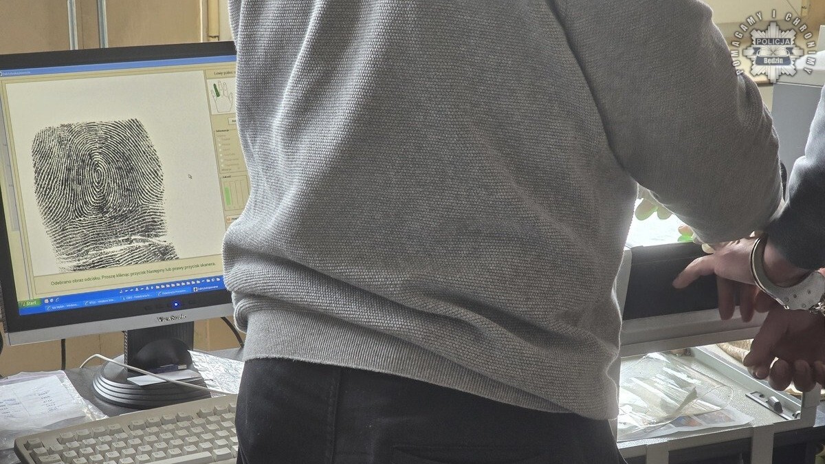 Zatrzymanie za posiadanie narkotyków i broni. Brzękowice (gmina Psary), Będzin, Sosnowiec. 8 kwietnia 2025.