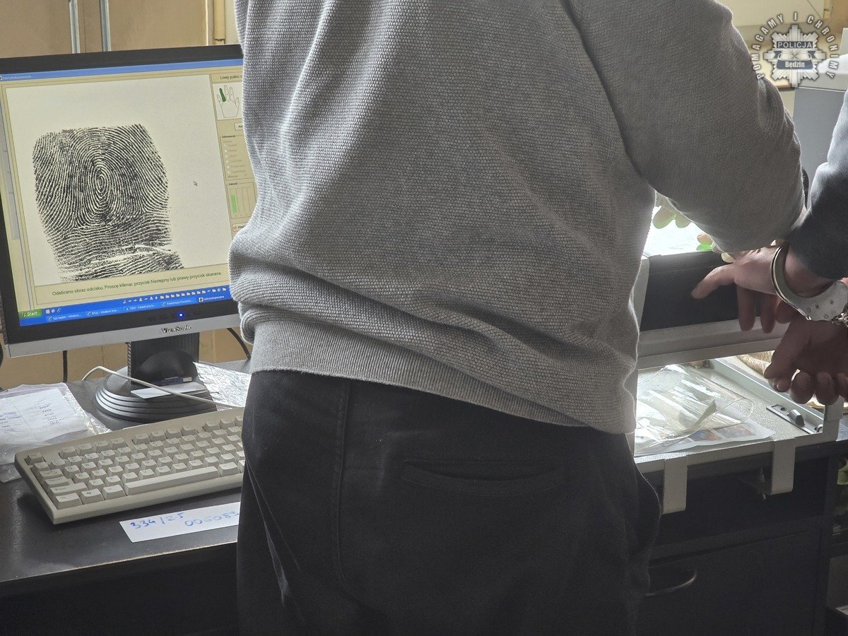 Zatrzymanie za posiadanie narkotyków i broni. Brzękowice (gmina Psary), Będzin, Sosnowiec. 8 kwietnia 2025.