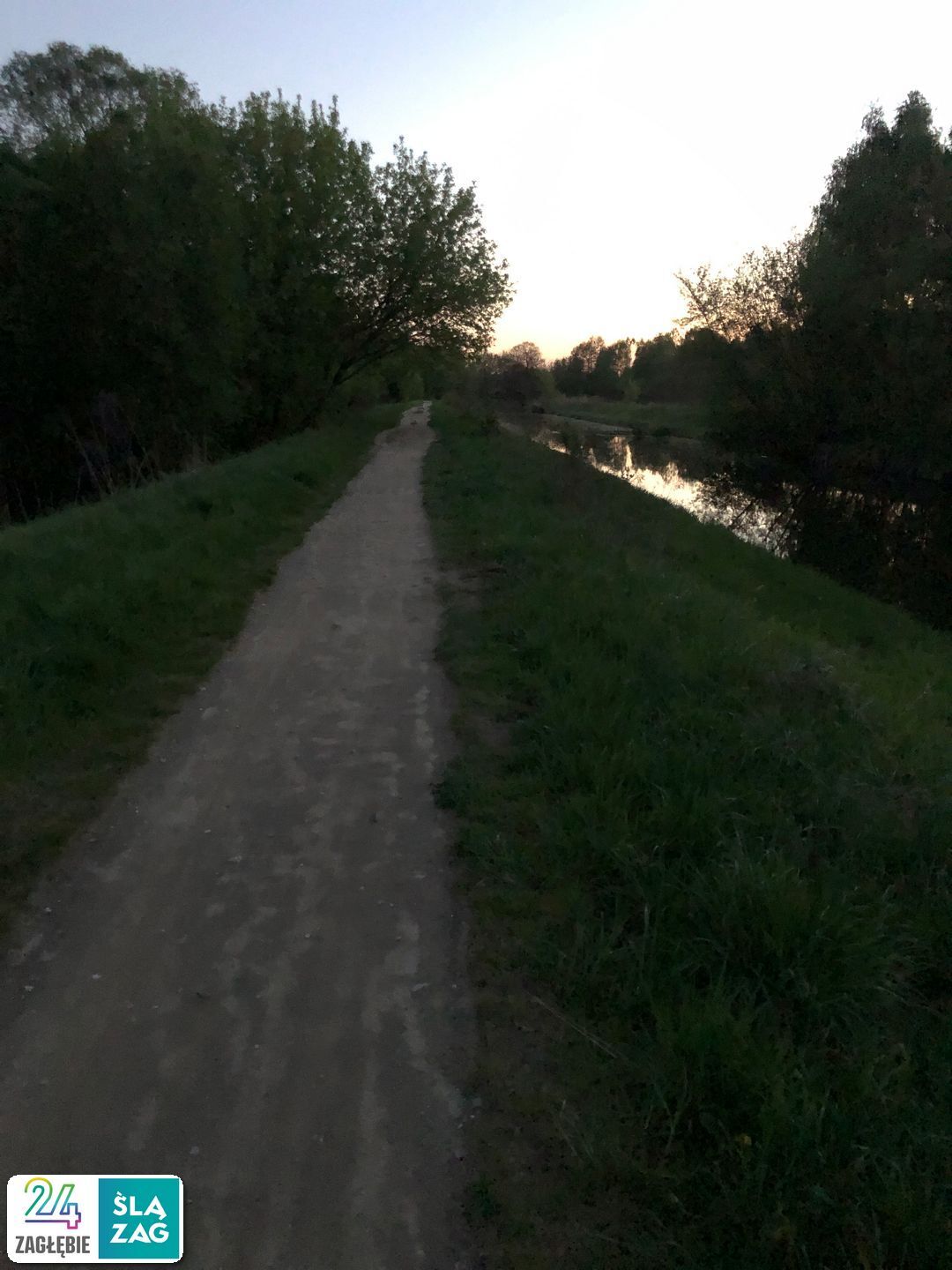 Wzdłuż ścieżki Dąbrowa Górnicza – Będzin nad Czarną Przemszą. 26 kwietnia 2025.