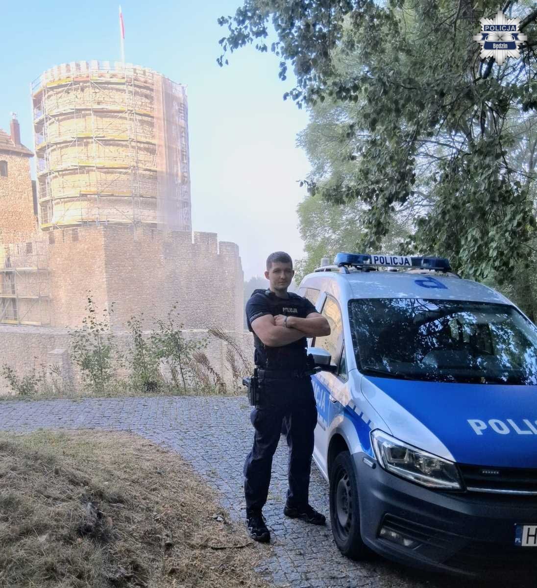 Damian Rzepiszczak – Katowiczanin w czasie służby jako funkcjonariusz Policji w Będzinie