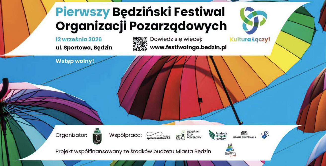Miasteczko NGO na lądowisku dla helikopterów. Pierwszy taki festiwal w Będzinie