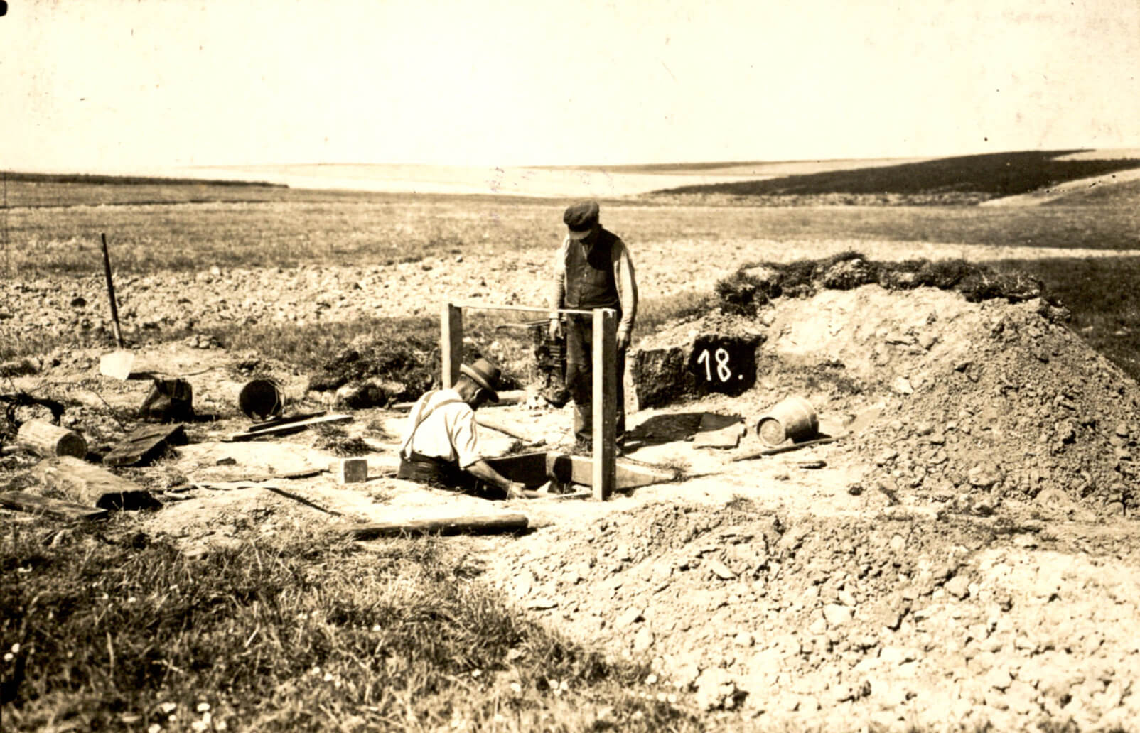 Biedaszyby na Agnieszce w roku 1937. Max Steckel sfotografował też tereny dzisiejszego Parku Śląskiego.