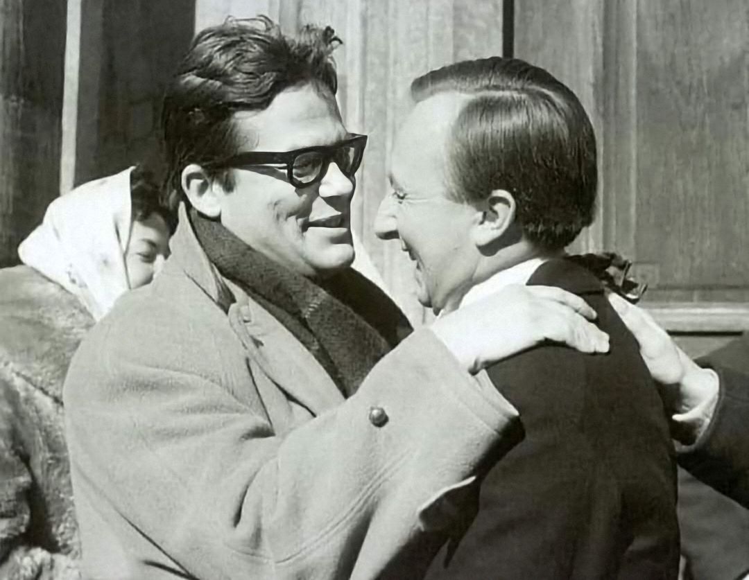 Bogumił Kobiela (z prawej) i Zbigniew Cybulski (pośrodku).