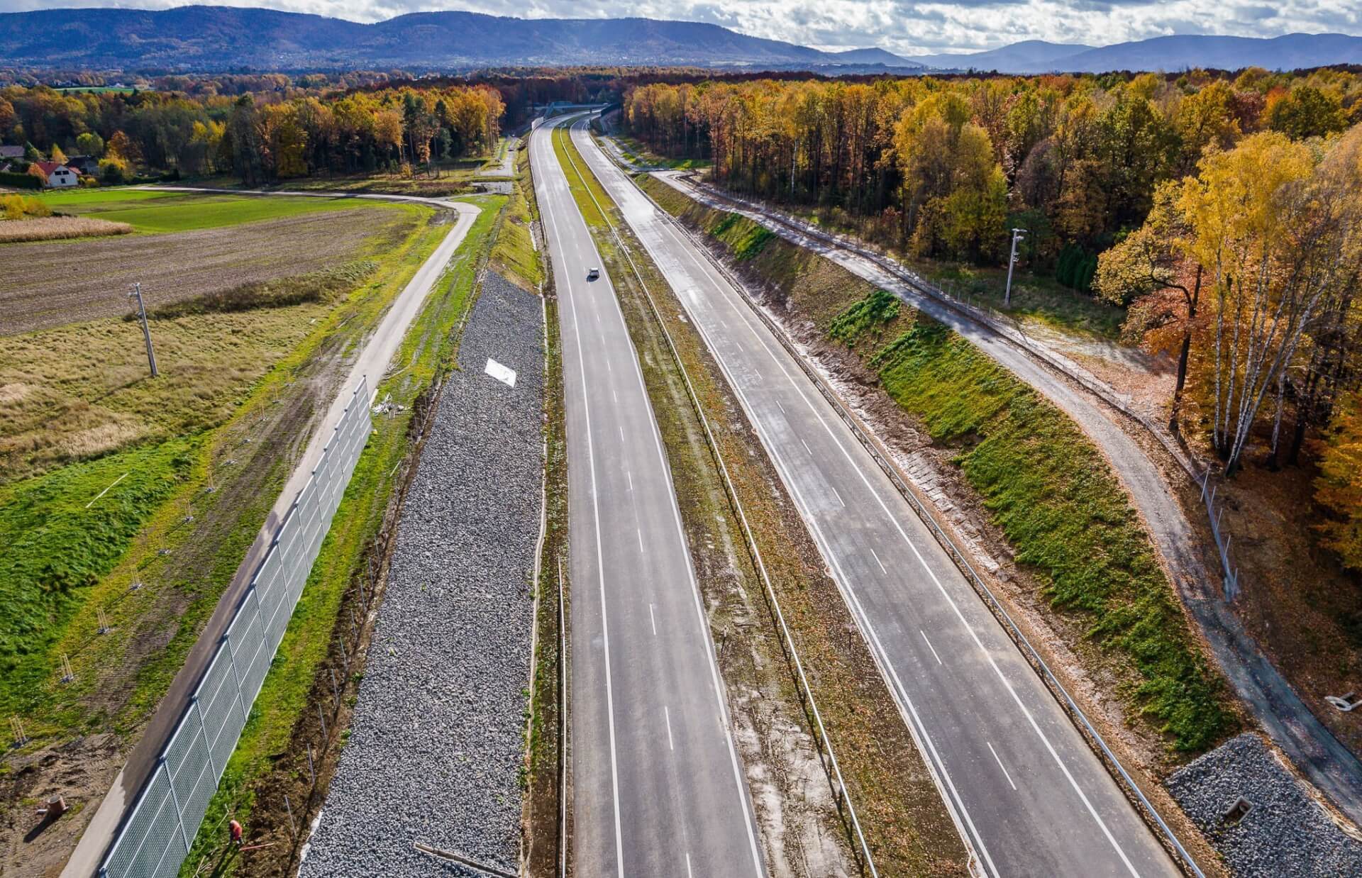 Budowa nowego odcinka trasy S1 Dankowice – Bielsko–Biała Hałcnów jest na ukończeniu