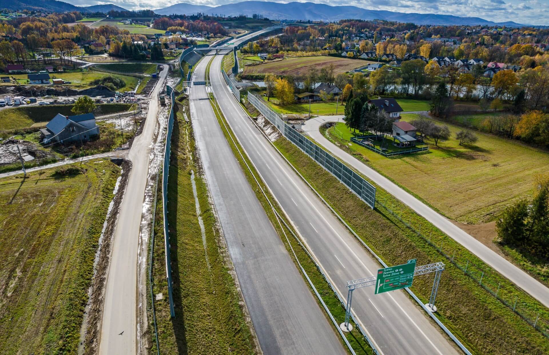 Budowa nowego odcinka trasy S1 Dankowice – Bielsko–Biała Hałcnów jest na ukończeniu
