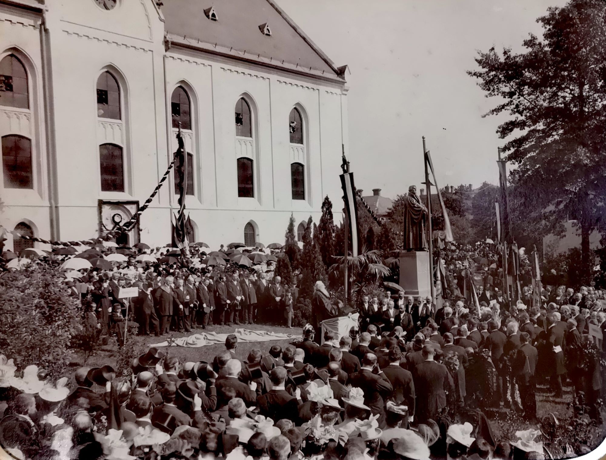 Ceremonia odsłonięcia figury Marcina Lutra, 1900
