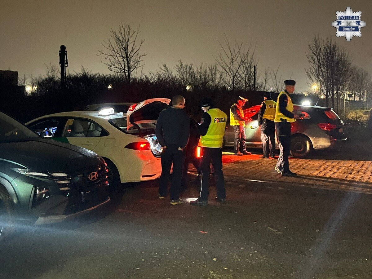 Akcja kontroli taksówek świadczących przewozy osób przez aplikację. 20-21 marca 2026